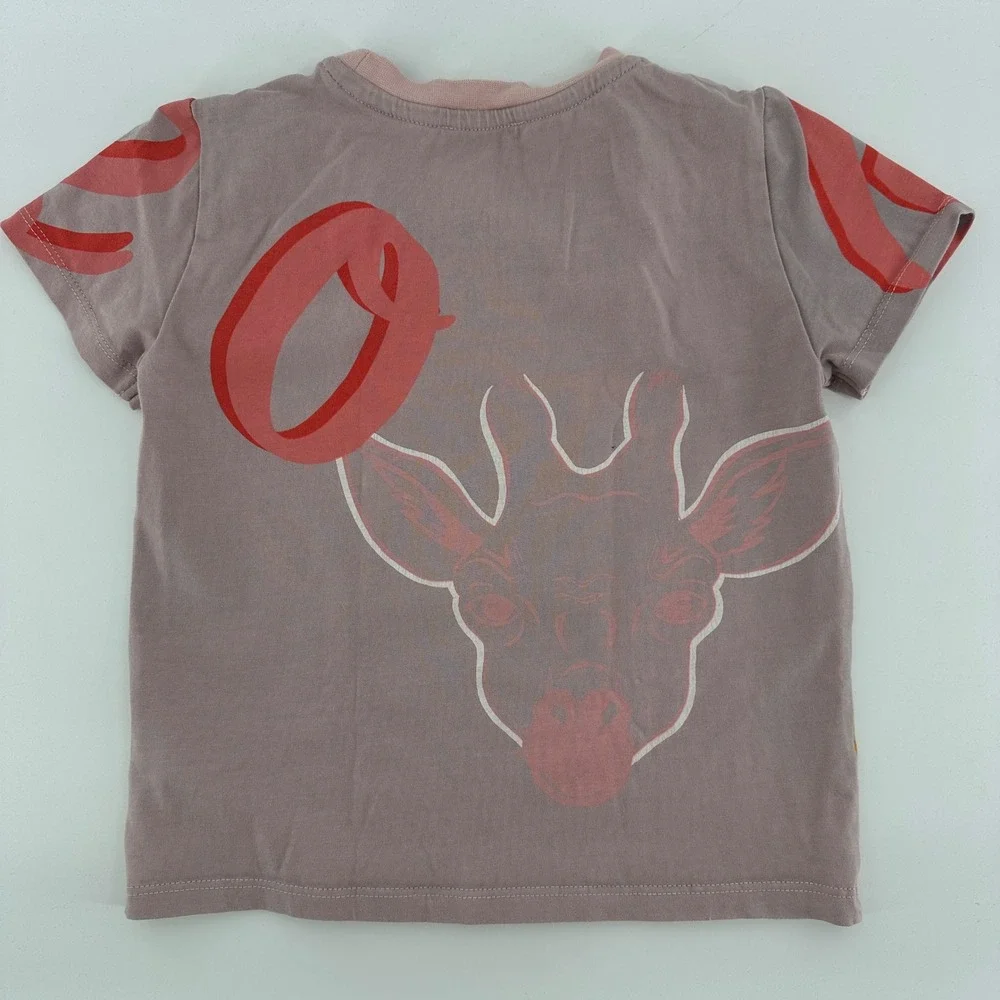 Kenzo Kids Tiger Giraffe Graphic T-Shirt Mauve Pink K15615 Size 4A 104 cm EUC